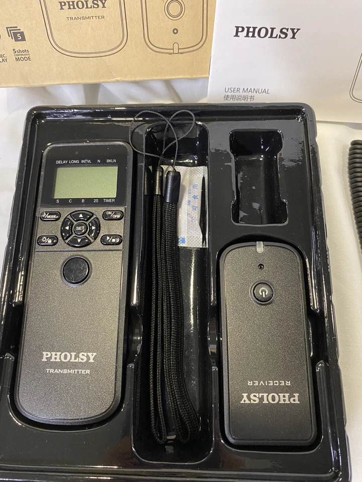 wireless ahutter remote control with digital timer for panasonic & leica cameras - Image 2 of 4