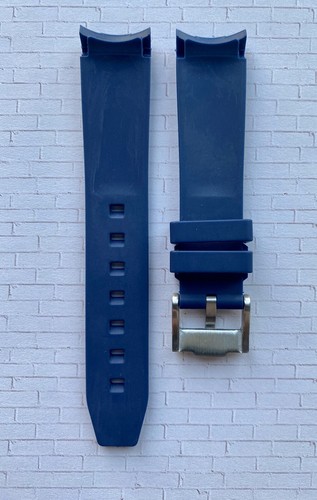 Cinturino in gomma BLU 20mm per orologi Rolex Submariner, GMT - adatto a nuovi e vecchi - Foto 12 di 12