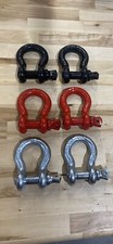 34 Bow Shackles D-rings Screw Pin Jeep. Set Of 2 34 Bow Shackles D-rings Screw Pin Jeep. Set Of 2
