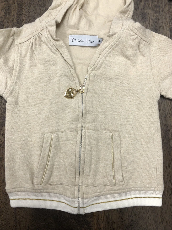 Chándal Christian Dior beige/dorado para niña talla 4A Foto 2 de 4