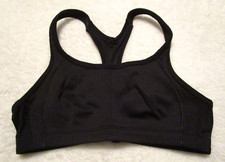 Sujetador deportivo Champion C9 negro con espalda deportiva forrado no acolchado #N9520 - talla 36B
