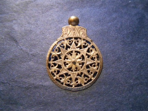 * Hahn alte Taschenuhr 18. Jh. Freimaurerdekor