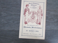 Queens Westminster Volunteers Ist Company 1891 St Georges Hall Show Programme