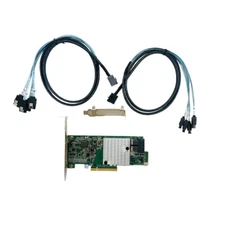 INSPUR 9300-8I 12Gbps HBA IT Mode ZFS FreeNAS unRAID+2*SFF-8643 SATA Cable US