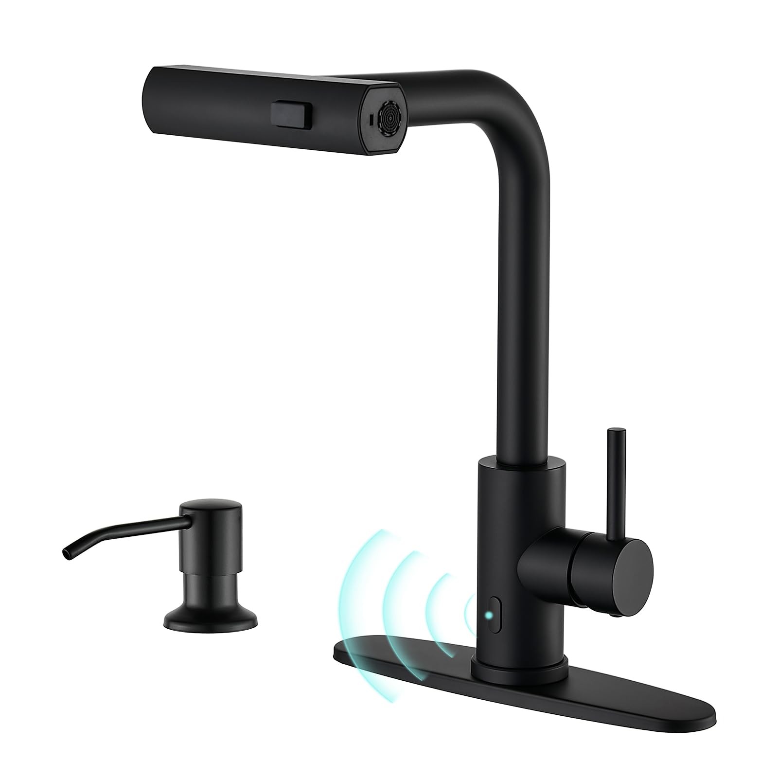 With Pull Down Sprayer & Soap Dispenser...