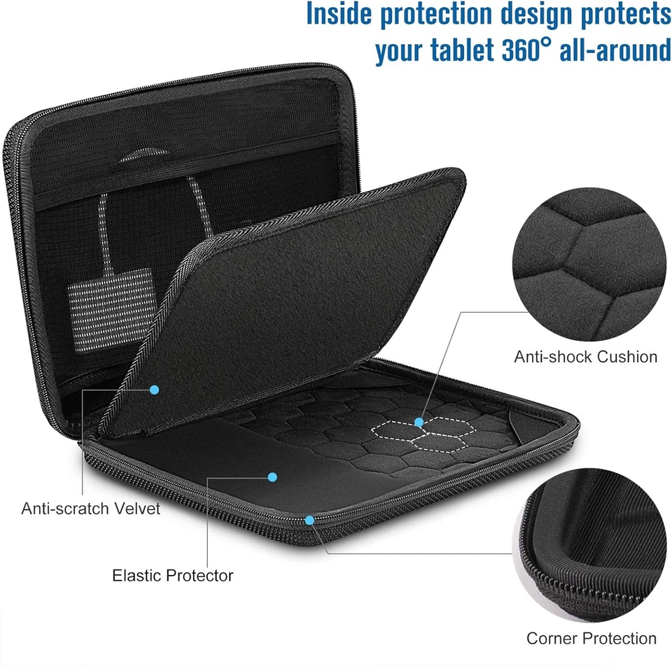 11 Inch Tablet Hard Carrying Case for iPad Pro 11/ iPad 9th 10.2/ iPad Air 5 Gen - Image 4 of 4