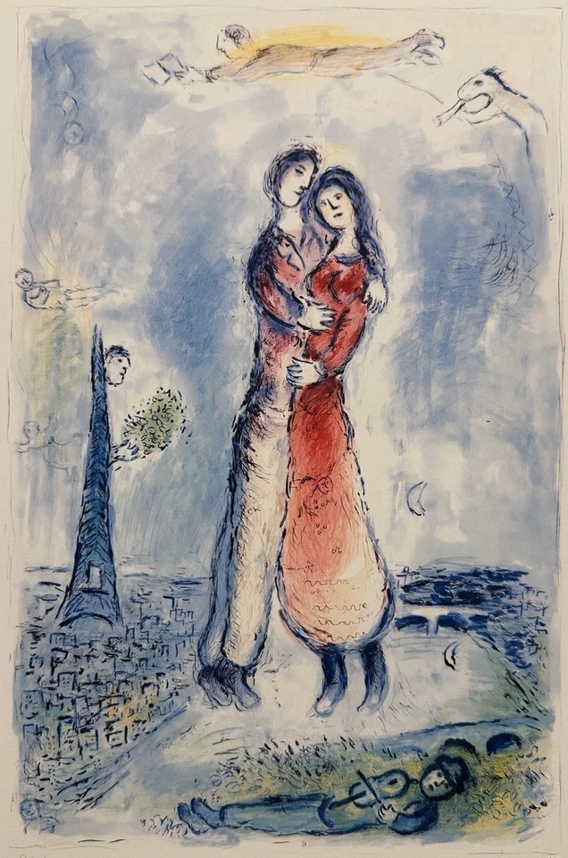 Marc Chagall | La Joie Lithographie | Limited Edition | Signiert & Nummeriert - Bild 2 von 4