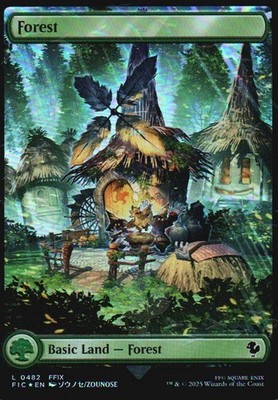 Forest (Chocobo Track Foil) L Magic: The Gathering Commander: Final Fantasy 482