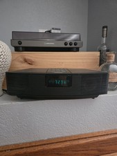 Bose Wave Radio AWR1-1W AM/FM Alarm Clock Radio Black Working, NO Remote Read