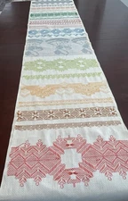 Swedish "huck" Weaving Table Runner