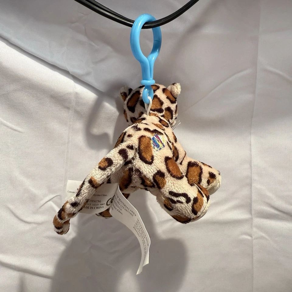 Webkinz Ganz Spotted Leopard Plush Stuffed Animal kinz klip - Image 3 of 4