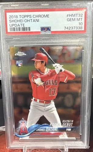 2018 Topps Chrome Update - Shohei Ohtani - Rookie RC HMT32 - PSA 10