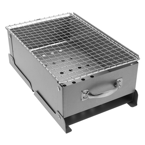 Parrilla Plegable Portátil Camping 30 cm Aleación de Hierro Zinc Carbón Parrilla - Imagen 1 de 12