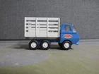 MINT Vintage 1969 Tonka Toys - Tiny / Mini Tonka Blue / White Stake Dump Truck
