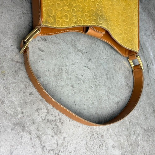Guter Zustand CELINE Celine One Schultertasche Beuteltasche Tasche Allover C Macadam Muster - Bild 8 von 9
