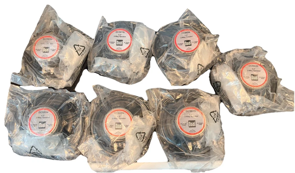 "Juego de 7 altavoces de coche duales DCS65N 6,5"" bidireccionales nuevos sin caja de repuesto de audio" Foto 2 de 3