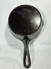 Wagner Ware Sidney  -O-  Cast Iron Skillet / Frying Pan - 4A - Heat Ring