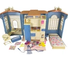 Mattel Barbie 1998 Family Cottage Blue Fold Out Dollhouse Vintage Dream