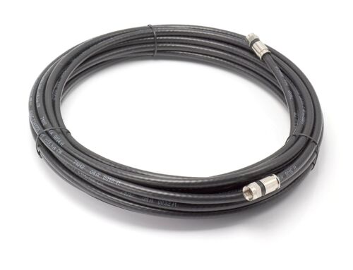 Black, High Speed Rg6 Coax, Solid Copper Coaxial Cable, 50 Feet (15 Meter)