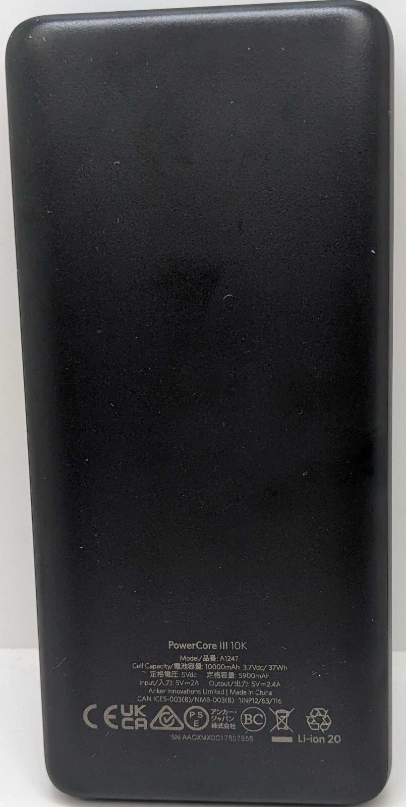 Anker PowerCore III 10K mAh USBC Portable Battery Charger Black eBay