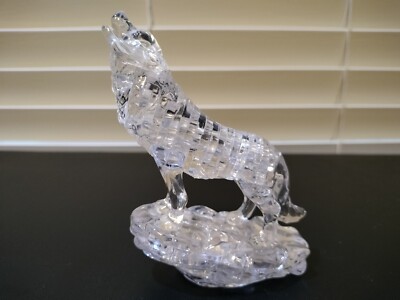 Beverly & Jeruel 3D Crystal Silver Wolf Puzzle - Assembled | eBay