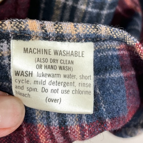 Pendleton Men's Size S Fitted 100% Pure Virgin Wool Washable Plaid Outdoor - Picture 6 of 6