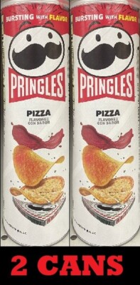 2x Pringles PIZZA Flavored Potato Chips Snack Crisps 5.5 oz - FREE SHP - 2 CANS