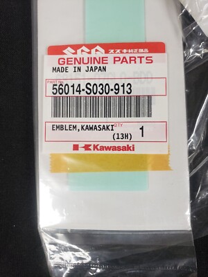 Kawasaki 2005 Kfx400 Blac Kawasaki Emblem 56014-s030-913 OEM for