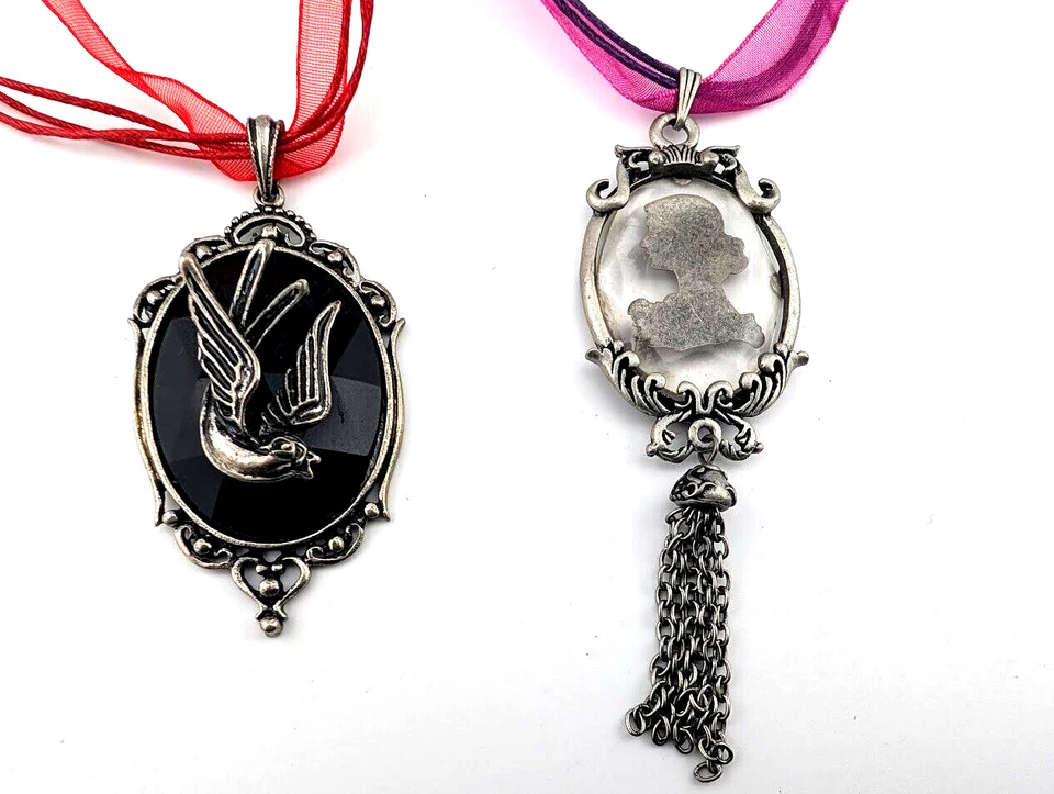 LOTE COLLAR CAMAFEO GÓTICO Gargantilla Cinta Steampunk Rockabilly B1 Foto 2 de 4