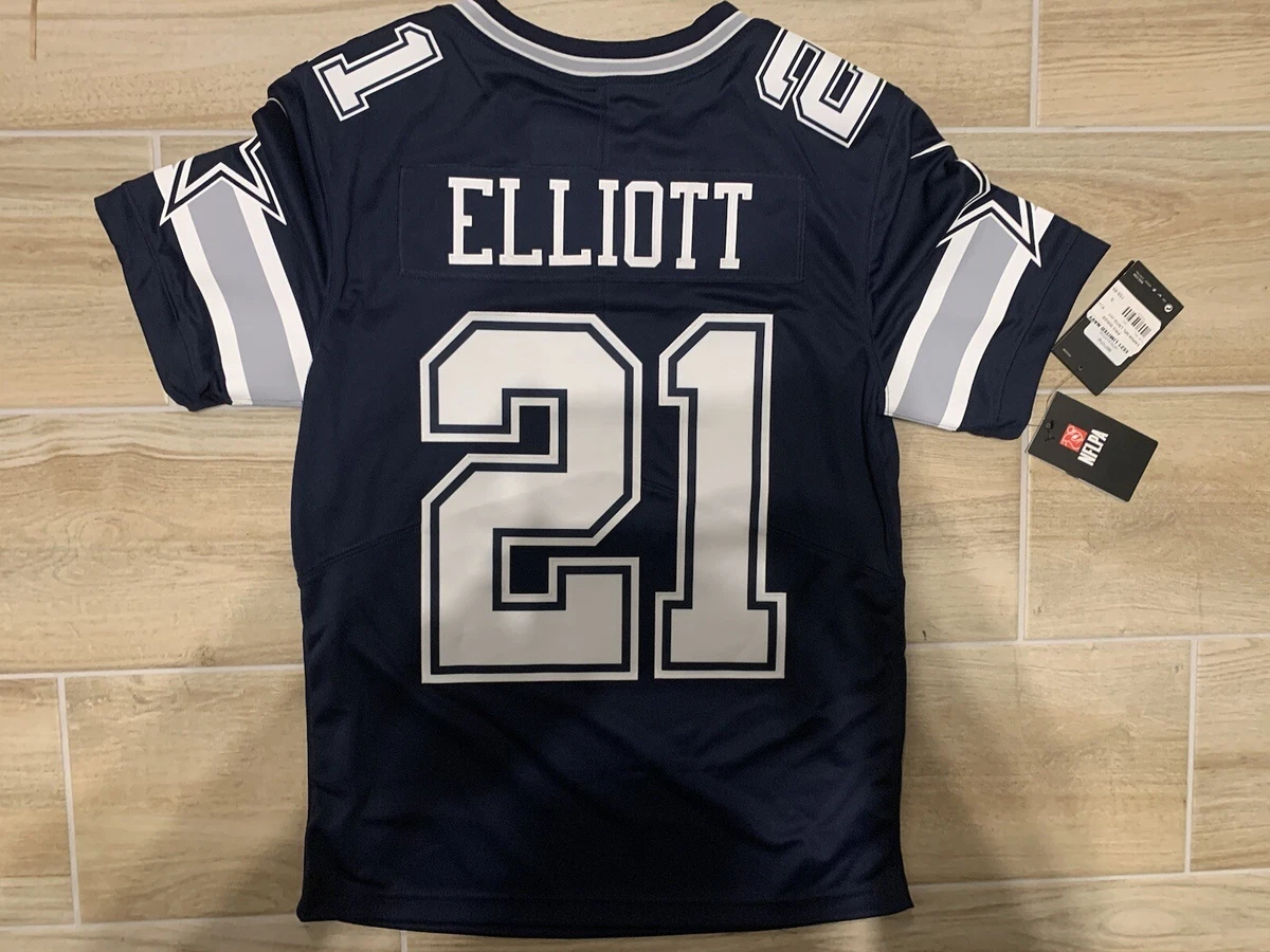 Men's Nike Ezekiel Elliott White Dallas Cowboys Vapor Limited Player Jersey