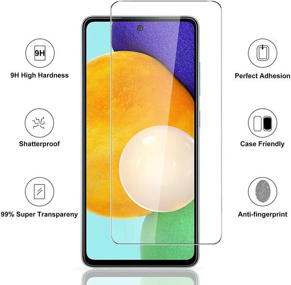 Schutzglas Glasfolie FüR Samsung Galaxy A52 Display Schutz Folie Hartglas 9H-image