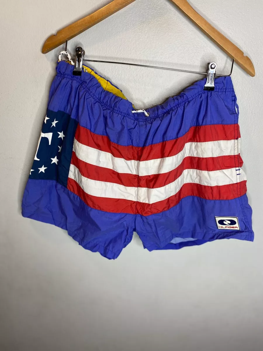 Tommy hilfiger clearance flag swim shorts