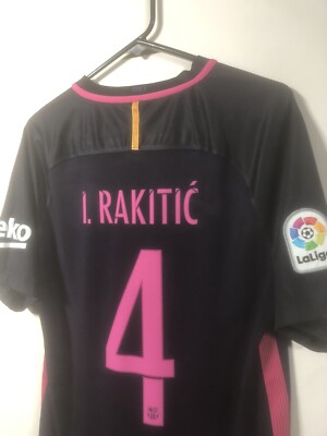 Barcelona I Rakitic #4 2016/17 Away Medium Shirt Very Good