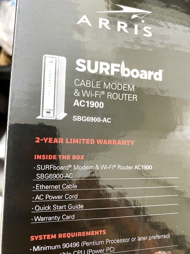 ARRIS SURFboard SBG6900AC Docsis 3.0 Cable Modem & AC1900 Wi-Fi Router - Bild 8 von 11