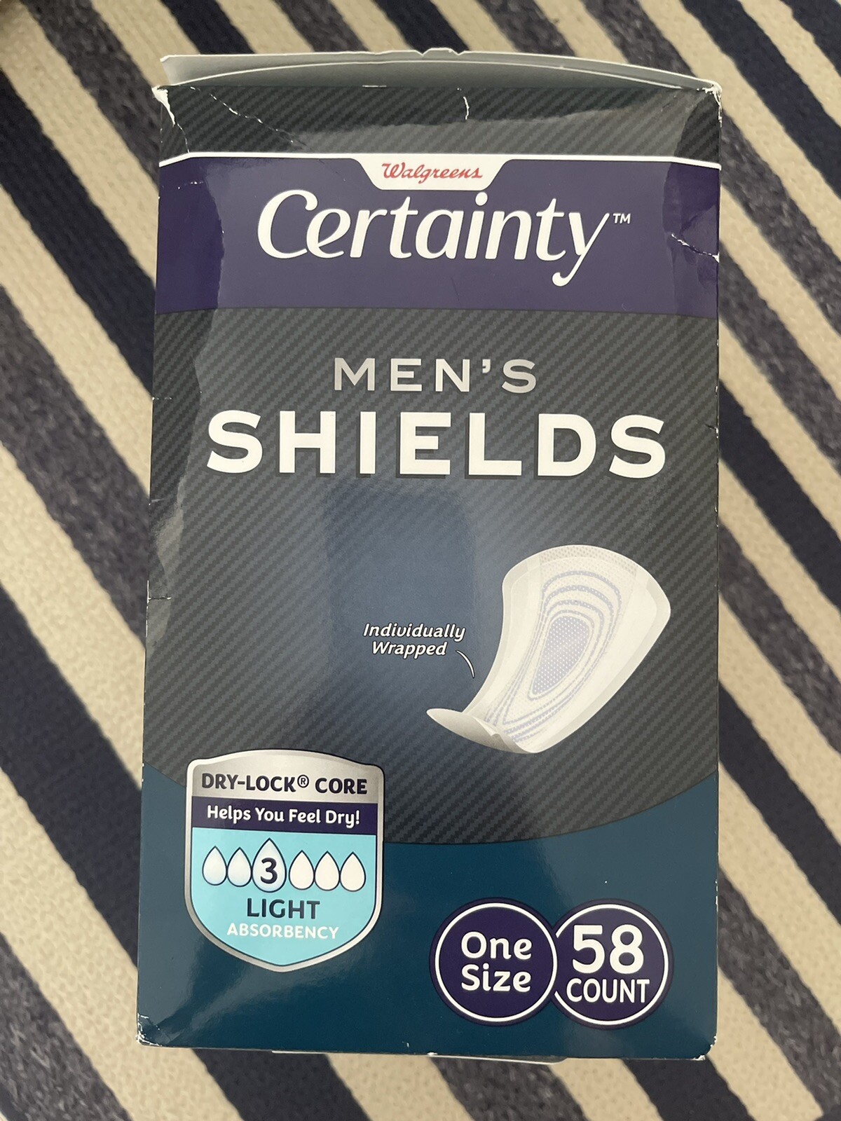 Walgreens Certainty Men's Shields 58 ct Individually wrapped Light