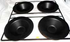 Bakeware Bakers Advantage Baked Apple Pan Black Steel Roshco