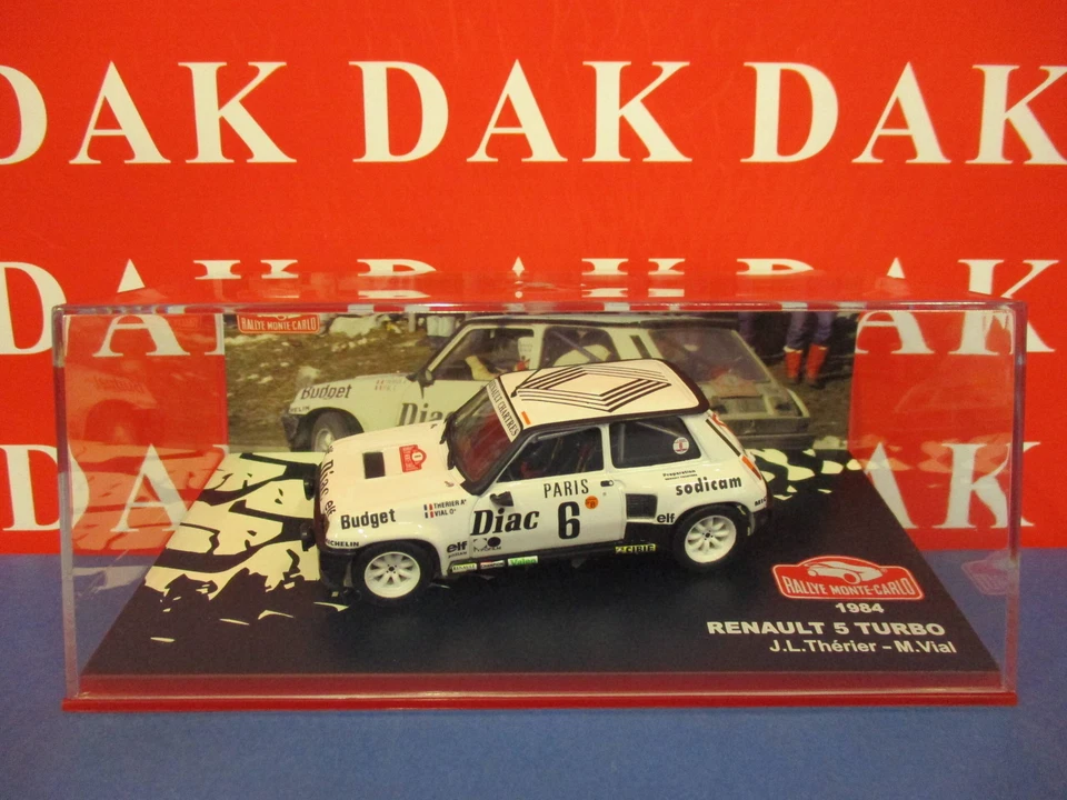 Die cast 1/43 Modellino Auto Renault 5 Turbo Rally Monte Carlo 1984 J-L. Therier - Immagine 4 di 4