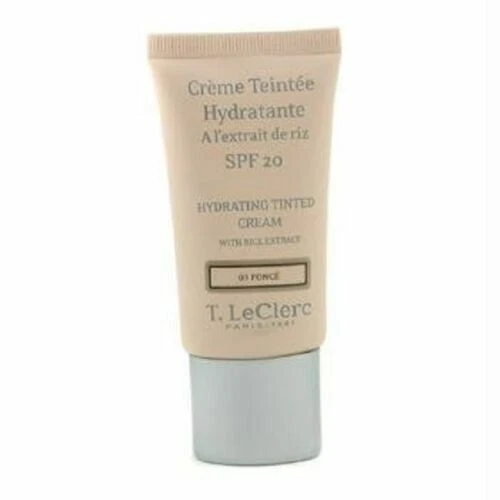 T LECLERC CREME TEINTEE HYDRATANTE 03 foncé A L EXTRAIT DE RIZ SPF 20 NEUF - Photo 1/1
