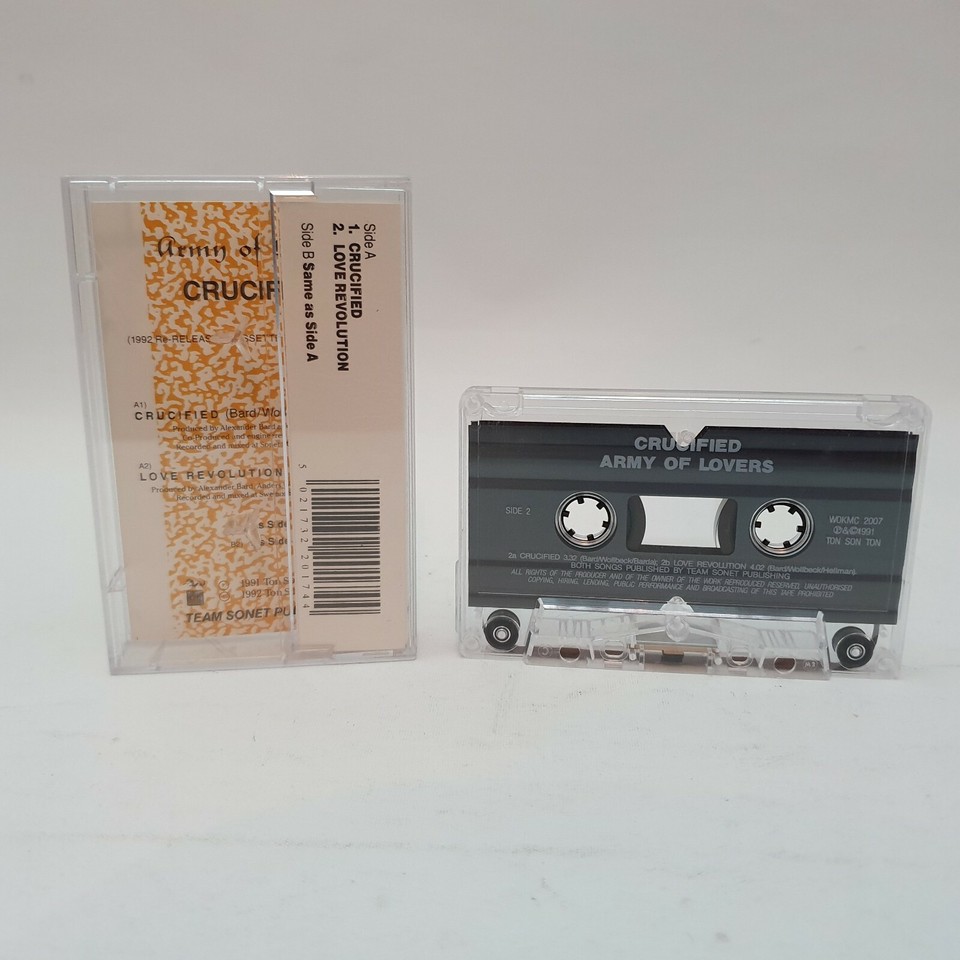 Army Of Lovers Crucified Audio Cassette Single 1991 Ton Son Ton Music