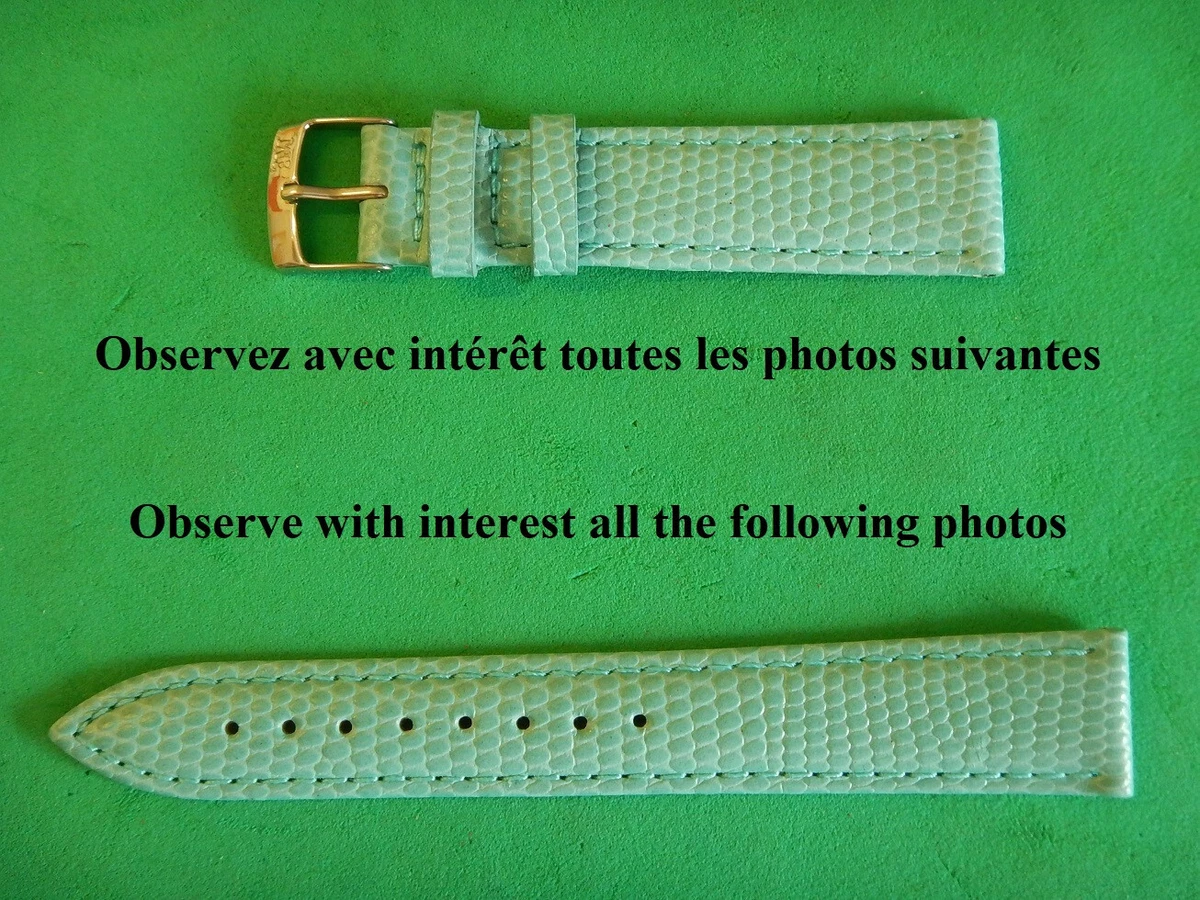Bracelet Montre En Cuir Véritable 12mm Bleu - Boucle Métal, Style 