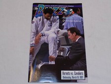 Charlotte Hornets Buzz Game Program Mar 19 1997 Cleveland Cavaliers Vlade Divac
