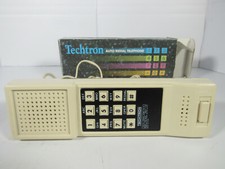 NOS Vtg Techtron Auto Redial Chunky White Handset Telephone Box EB15150 HAC 8032
