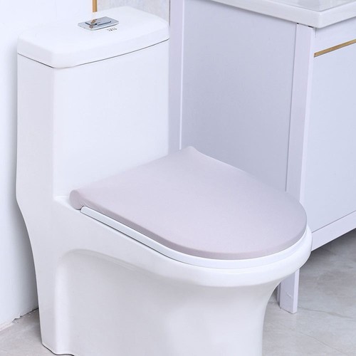 Washable Toilet Lid Cover Dustproof Stretch Toilet Seat Cover - Picture 8 of 20