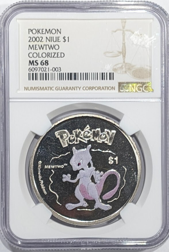 2002 Niue Pokemon Coin - MEWTWO Colorized NGC MS68 | eBay 2002 Niue Pokemon Coin - MEWTWO Colorized NGC MS68 | eBay