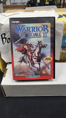 WARRIOR OF ROME II SEGA GENESIS VIDEO GAME IN CASE NO MANUAL