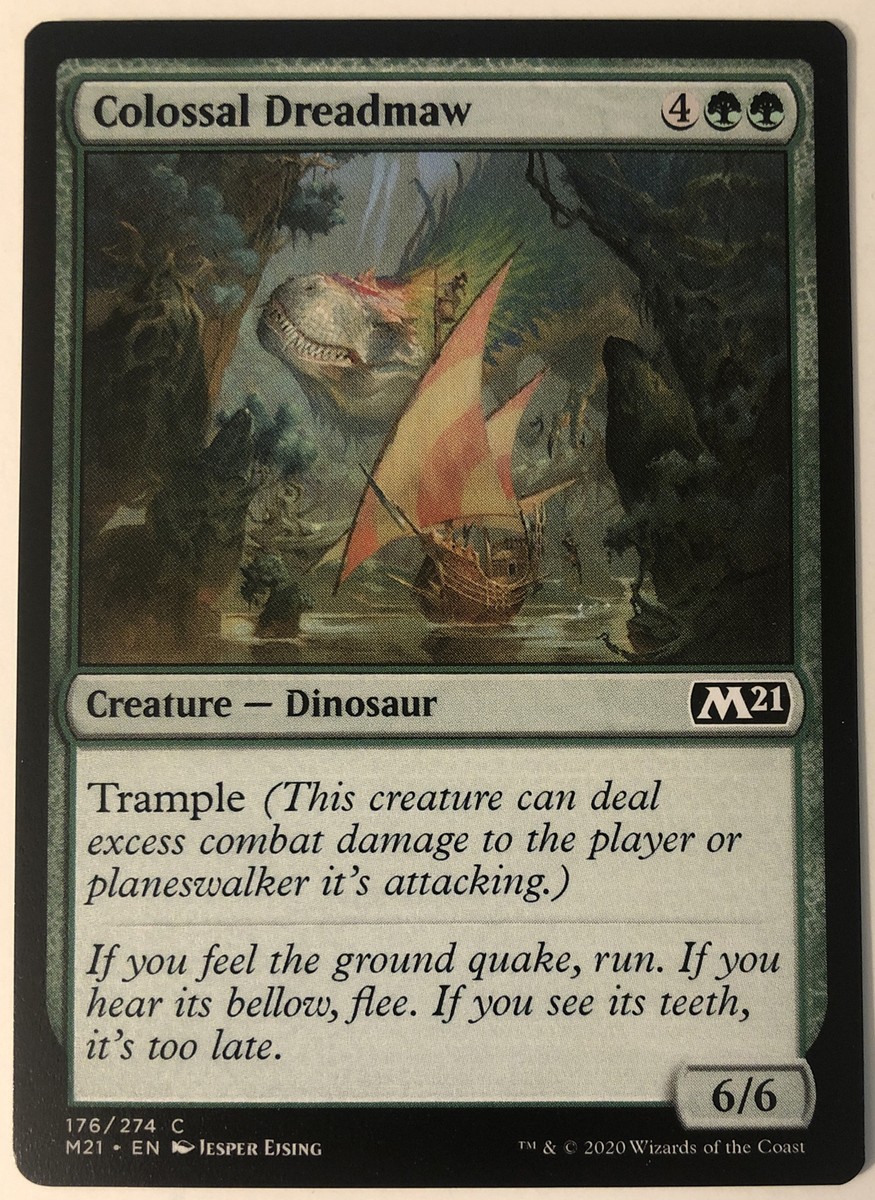 MTG Colossal Dreadmaw Core Set 2021 176/274 Regular Common | eBay