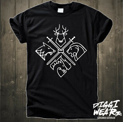 GAME OF THRONES | GOT CLAN WINTER IS COMING | WAPPEN STARK SERIE FAN SHIRT 