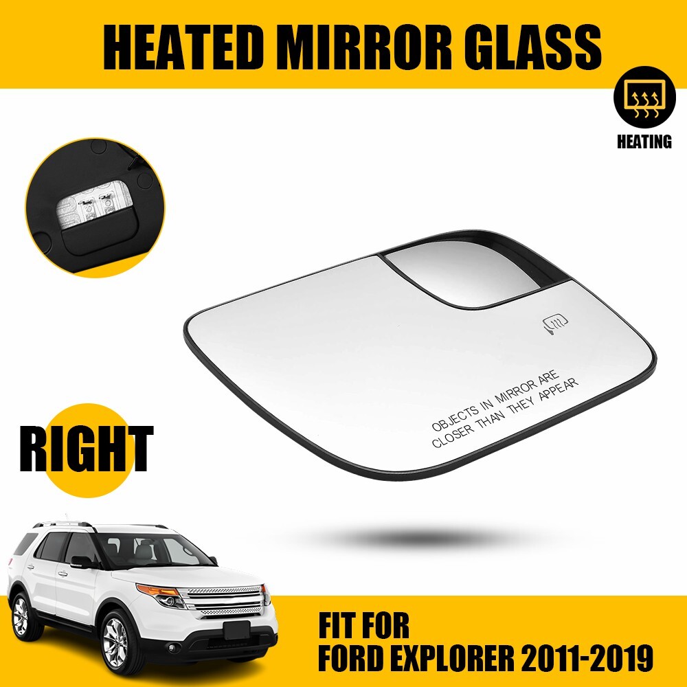 2011-2019 Ford Explorer Right Passenger Heated Mirror Glass Replacement BB5Z-17K707-C