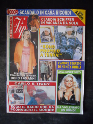 SETTIMANA VIP n°35 1995 Kim Basinger Anna Nicole Smith Claudia Schiffer [JS47]