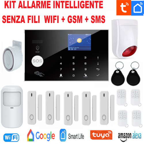 Sistema Allarme Casa Italian Alarm WiFi - Con Telecamera, Sirena 110dB, Sensori Movimento - Foto 10
